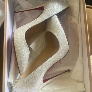 Christian Louboutin so late 120 glitter givre